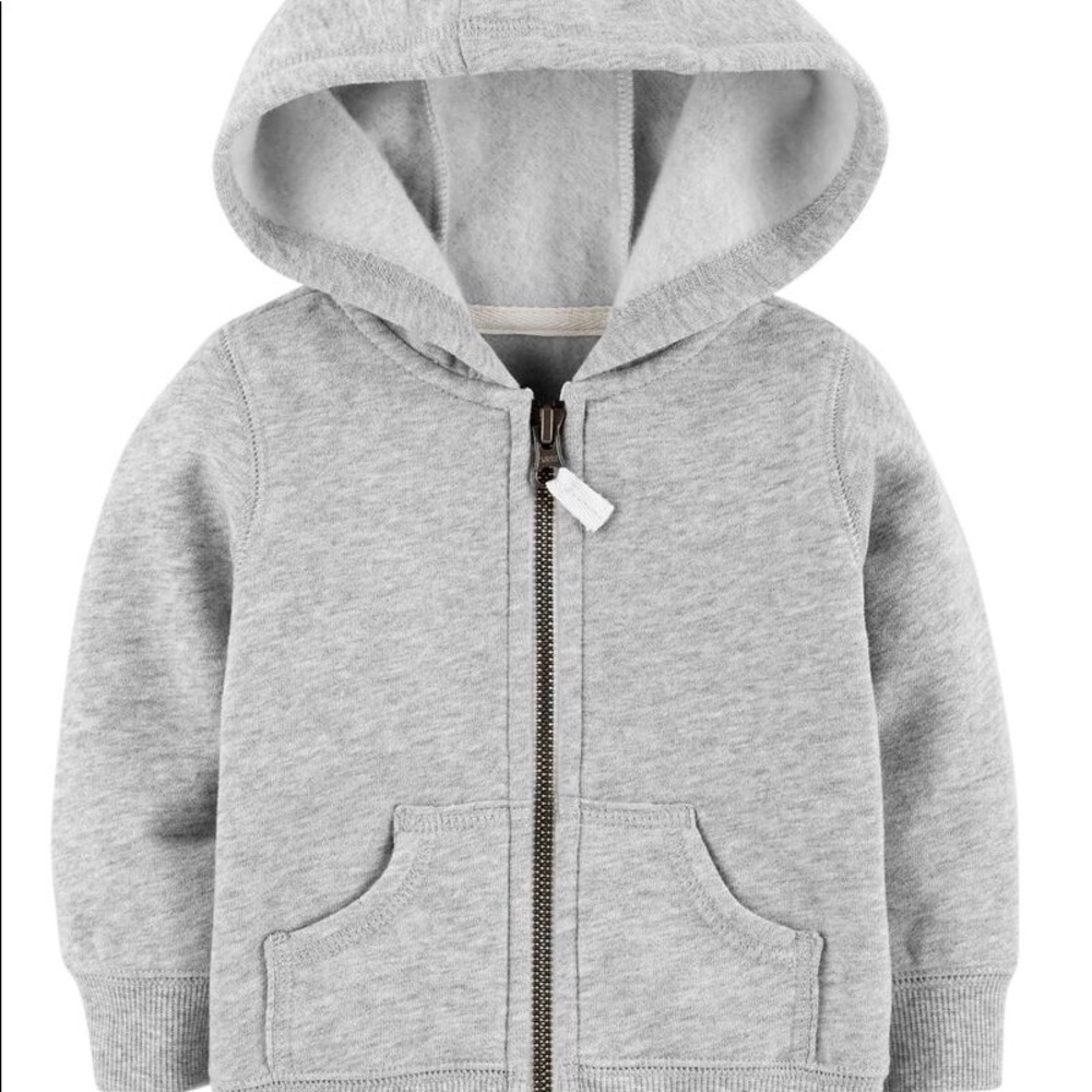 Toddler Boy Carter’s Grey Zip Up Hoodie 18m